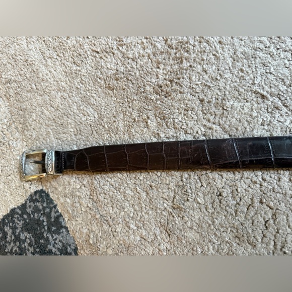 Brighton Other - ONYX by Brighton 14903 Men’s Brown Crocodile Leather Belt- size 40 inches